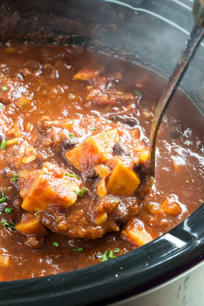 sweet potato and black bean chili