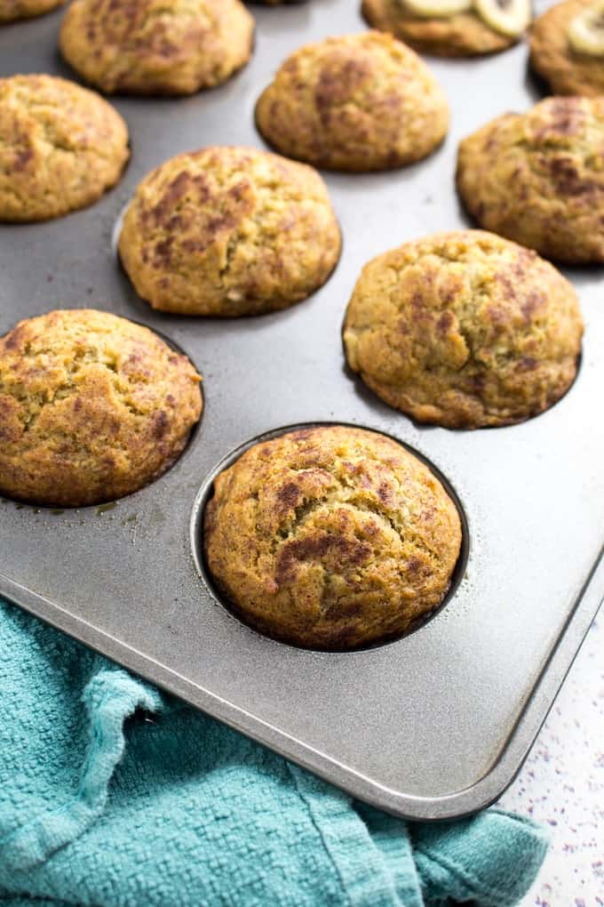 vegan banana bread muffins
