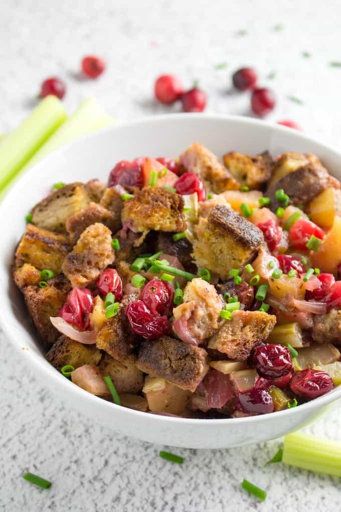 stuffing with apples and cranberries