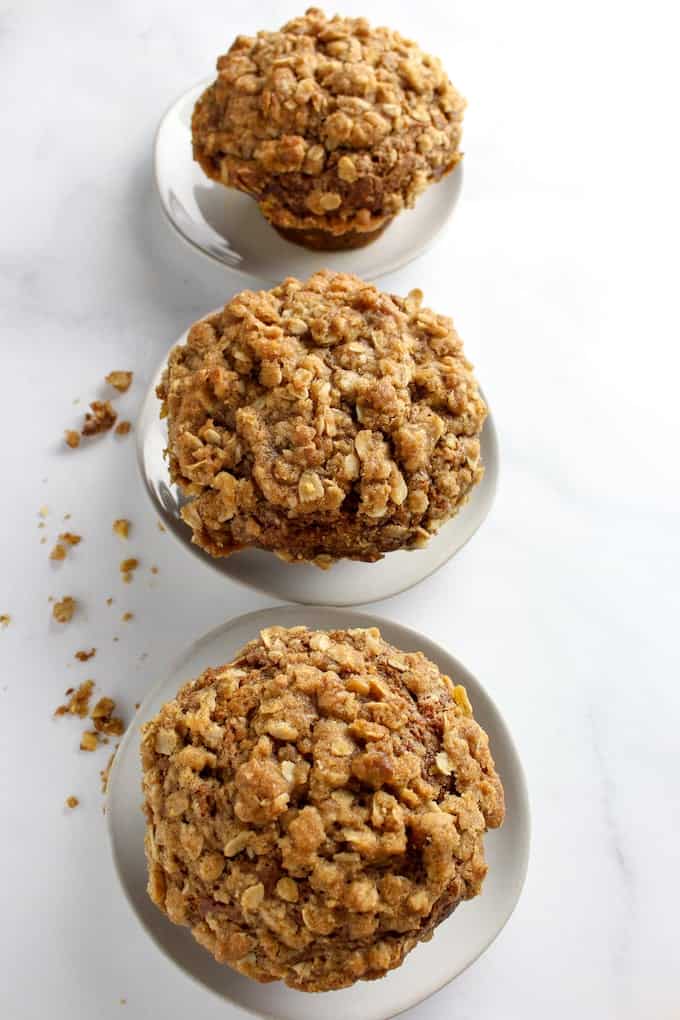 gluten free pumpkin muffins with streusel topping