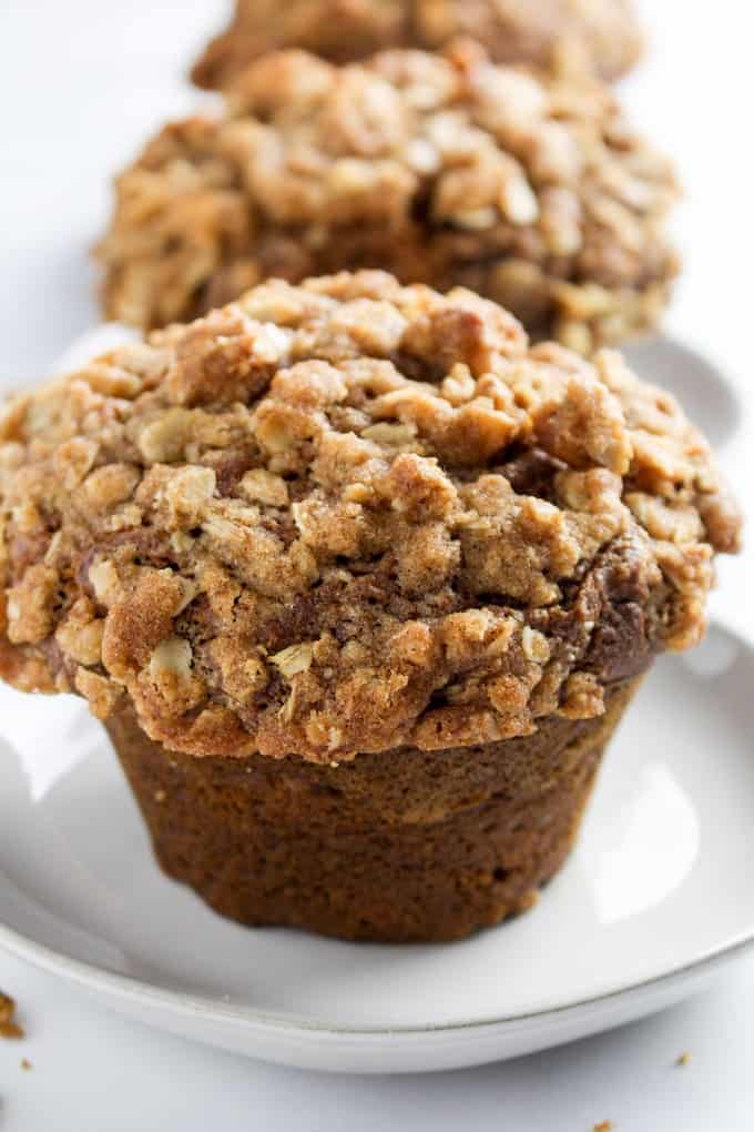 Gluten Free Pumpkin Streusel Muffins • Dishing Delish