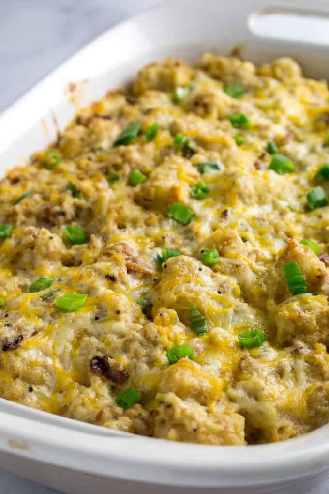 cheesy chicken tater tot casserole-1