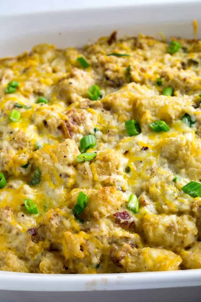 cheesy chicken tater tot casserole-1