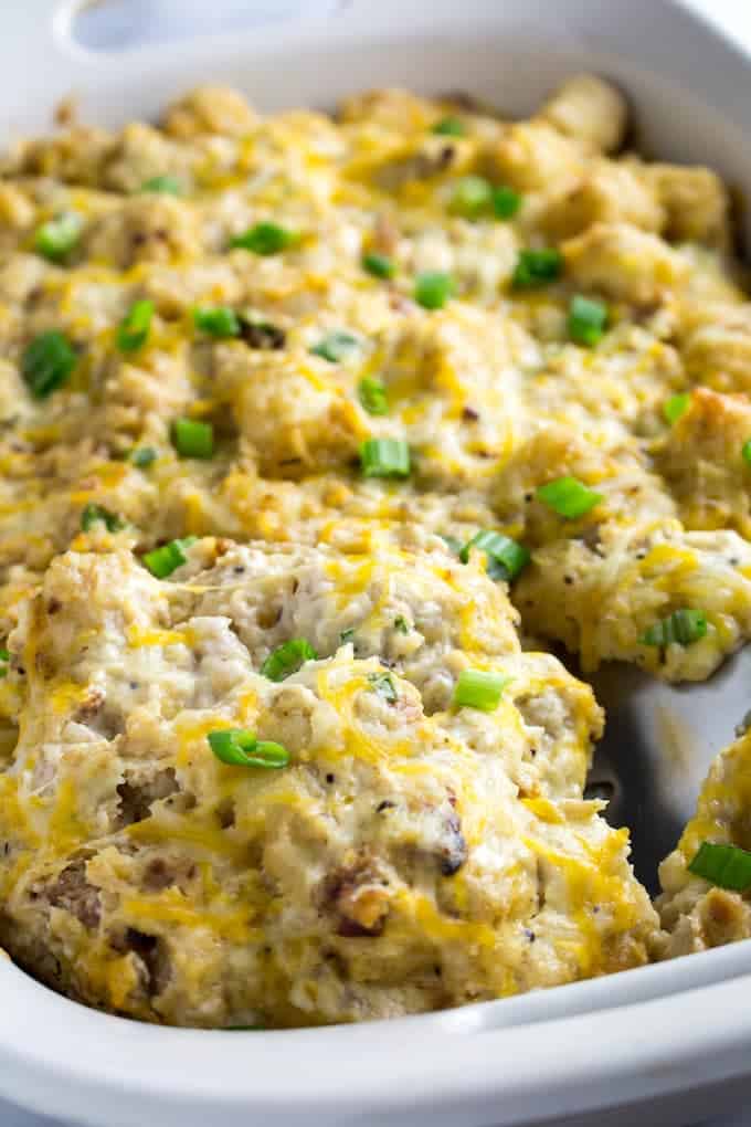 cheesy chicken tater tot casserole-1