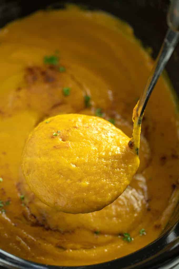 slow cooker sweet potato soup