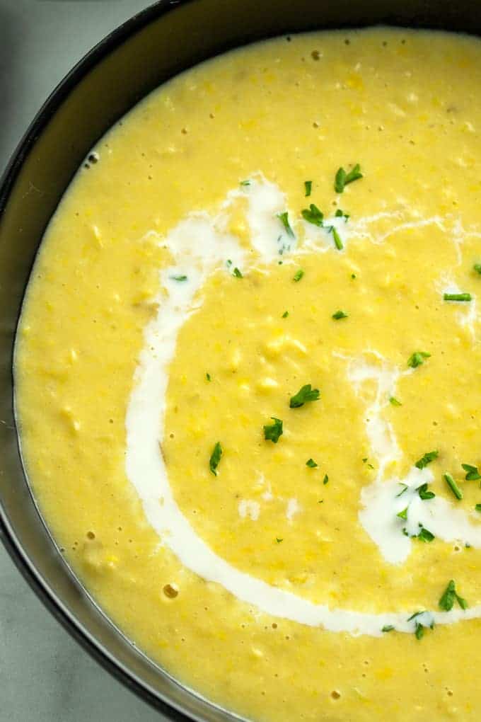 slow cooker corn chowder