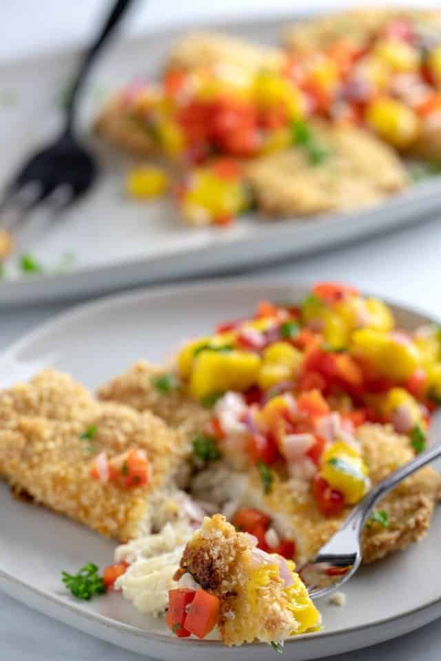 Oven Fried Fish (Oven Fried Tilapia) • Dishing Delish