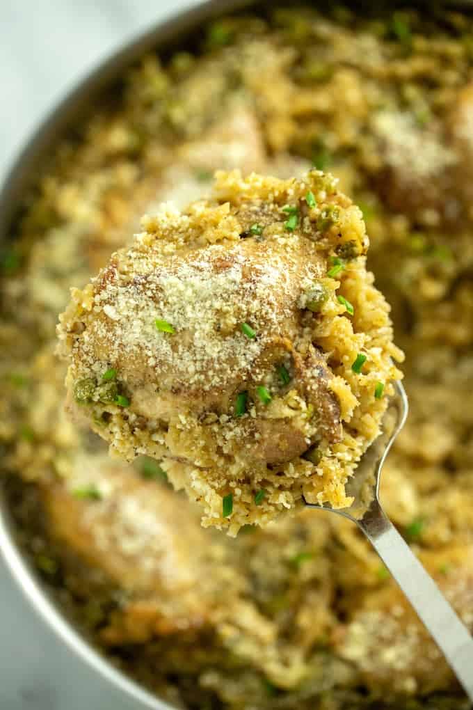 One Pot Chicken And Rice Recipe Dishing Delish