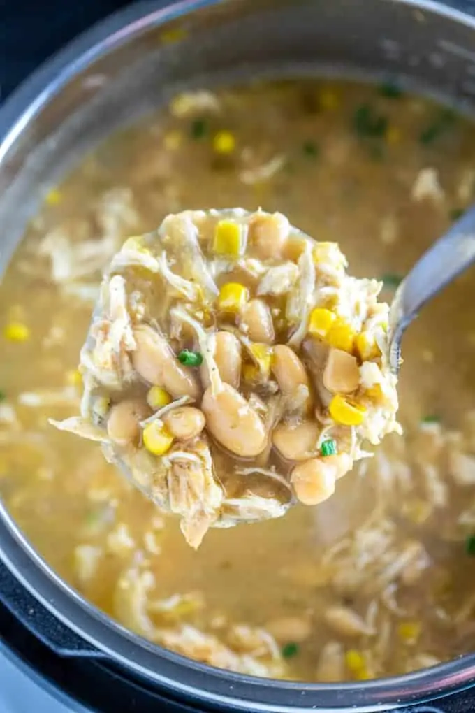 Cheesy White Chicken Corn Chili