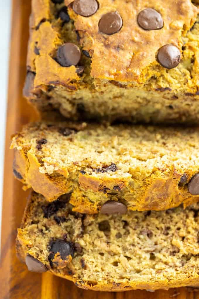 easy chocolate chip banana bread