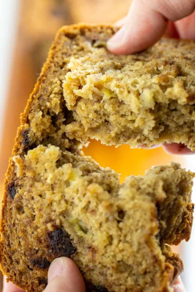 gluten free chocolate chip banana bread