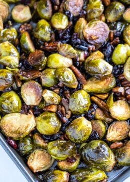 roasted brussel sprouts with balsamic