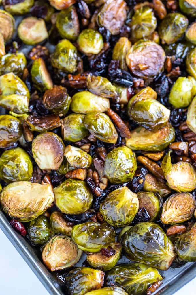 roasted brussel sprouts with balsamic