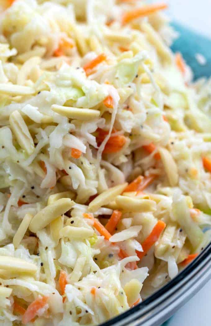 almond coleslaw recipe