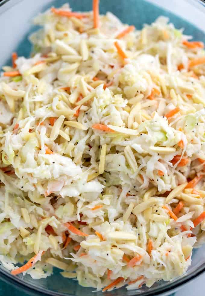 almond coleslaw recipe