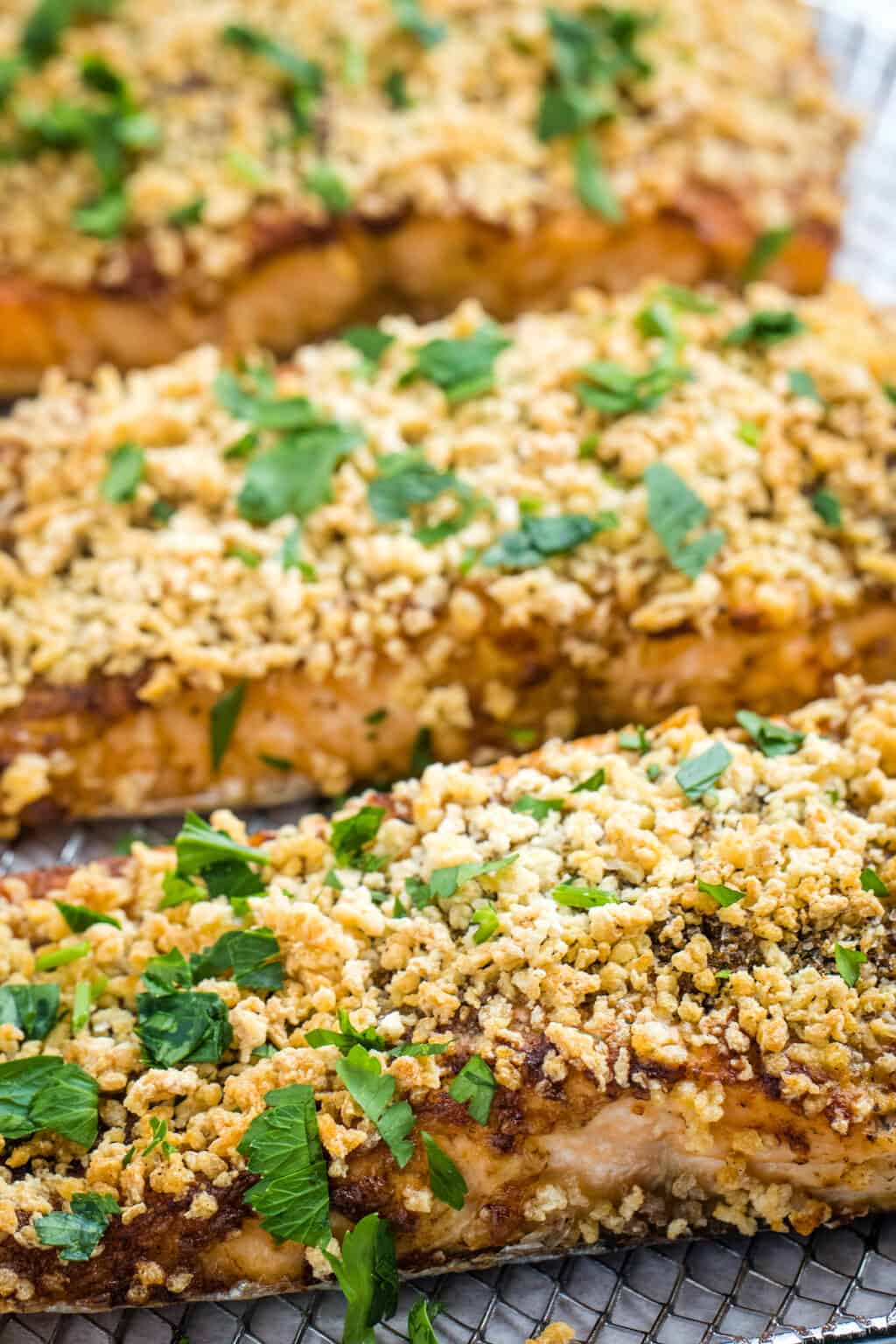 Crispy Air Fryer Salmon • Dishing Delish