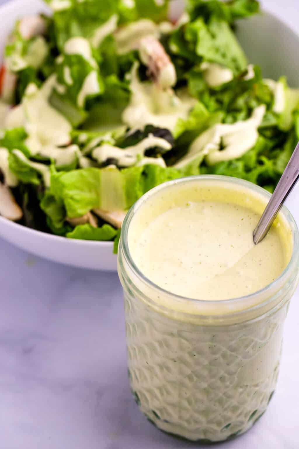 Avocado Lime Ranch Dressing • Dishing Delish
