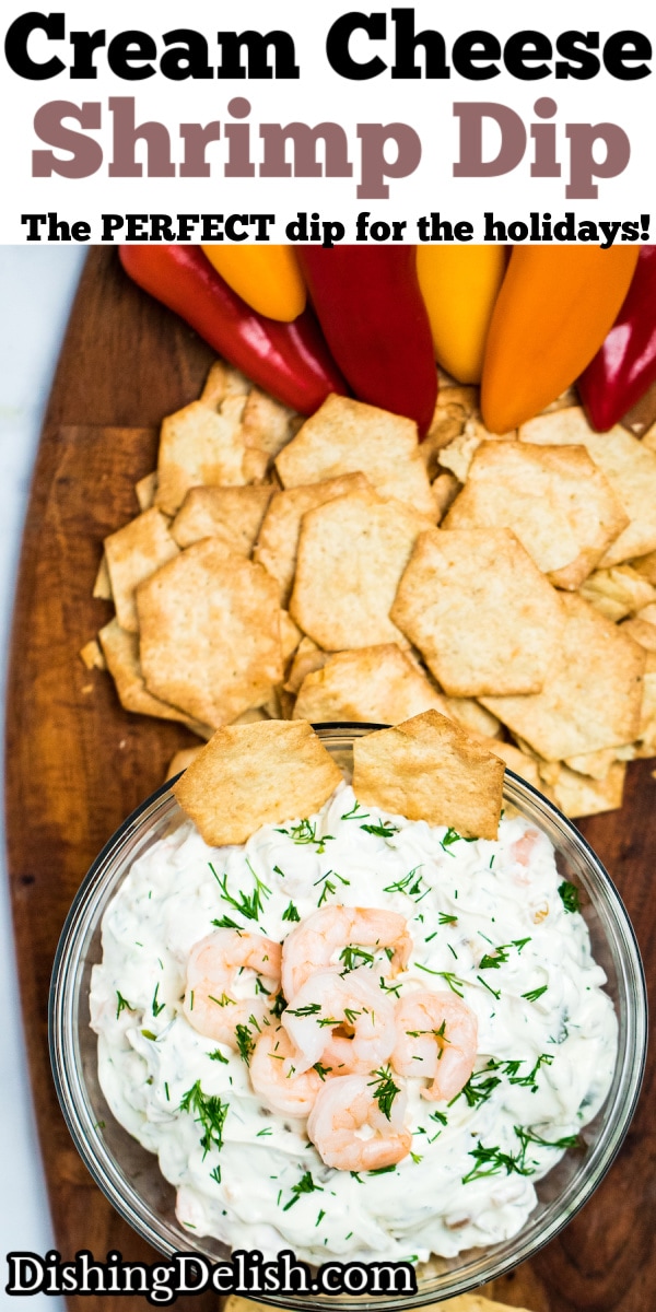 Cream Cheese Shrimp Dip • Dishing Delish