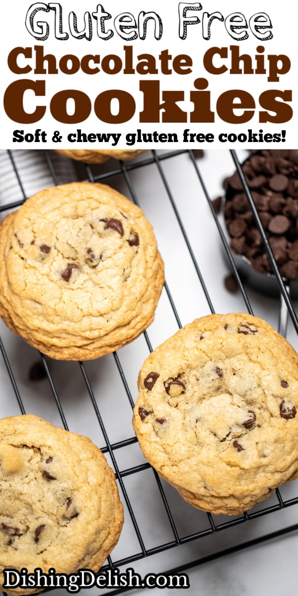 Chewy Gluten Free Chocolate Chip Cookies • Dishing Delish