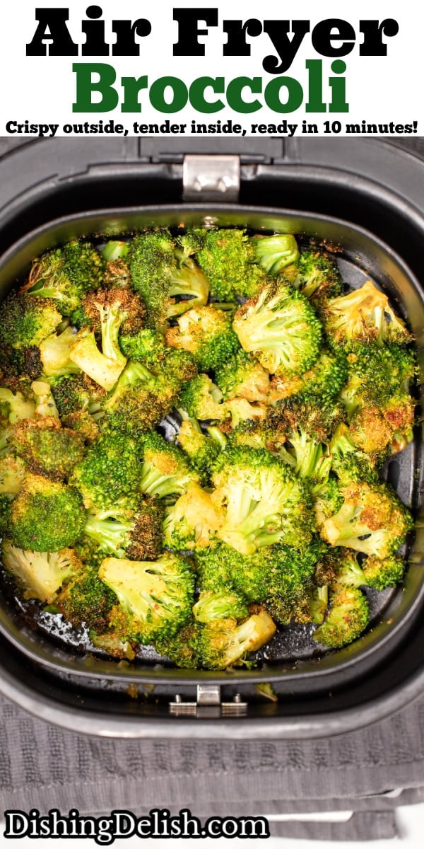 Air Fryer Broccoli • Dishing Delish