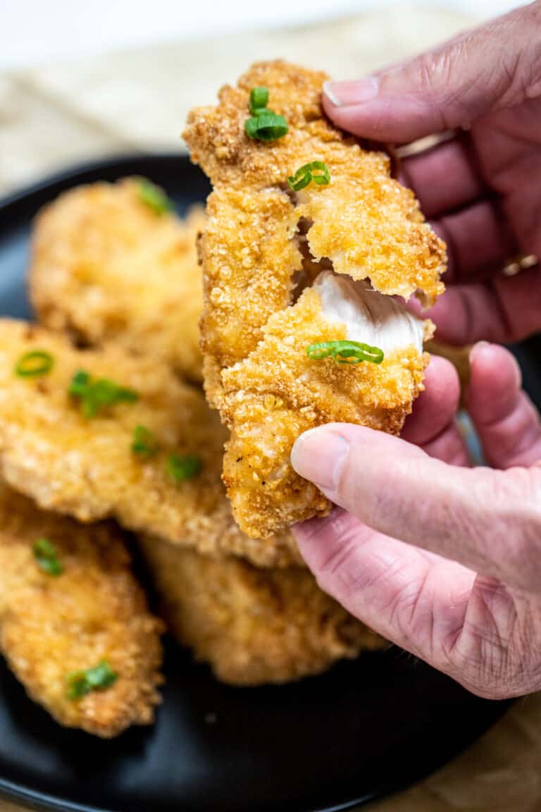 Air Fryer Chicken Tenders • Dishing Delish
