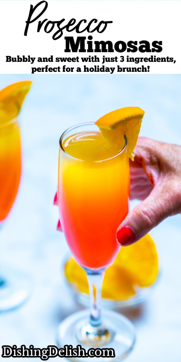 Prosecco Mimosas • Dishing Delish
