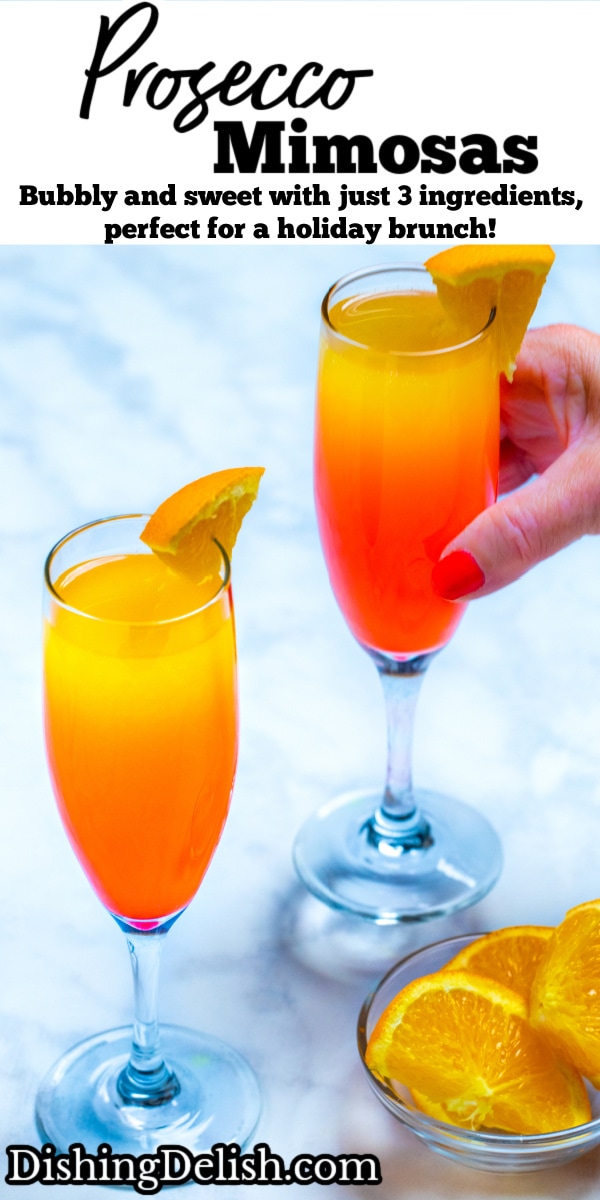 Prosecco Mimosas • Dishing Delish