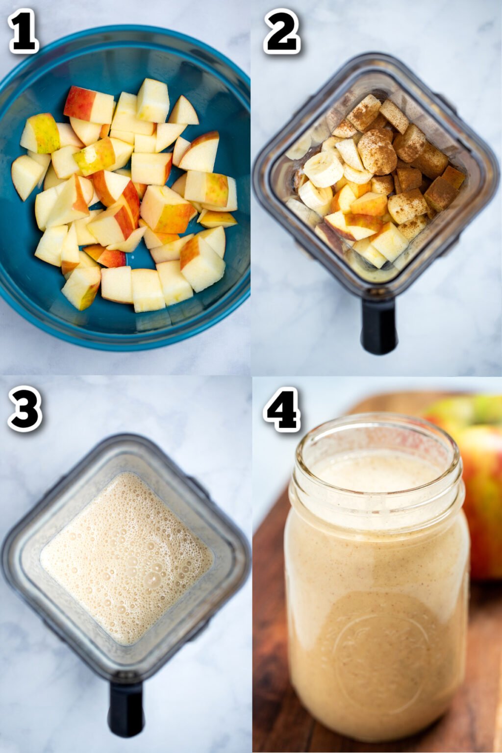 Apple banana smoothie dishing delish