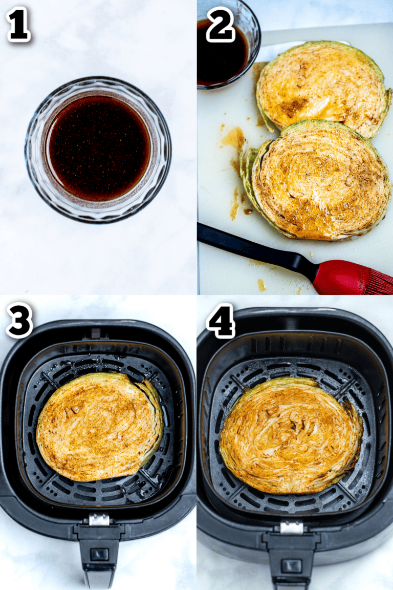 Air Fryer Cabbage Steaks • Dishing Delish