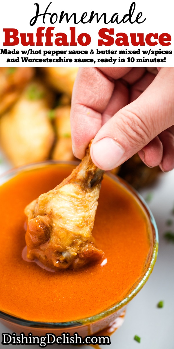 Homemade Buffalo Wing Sauce • Dishing Delish