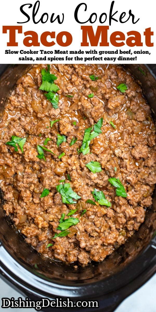 Slow Cooker Taco Meat • Dishing Delish