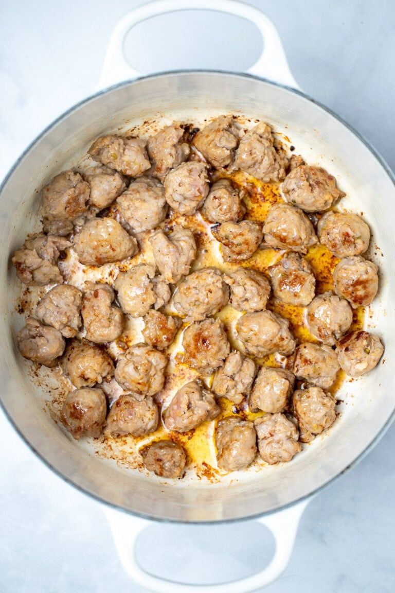 Sausage and Potato Soup • Dishing Delish